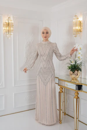 Afra Abiye - Krem